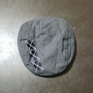 Kids R Us gray argyle toddler hat